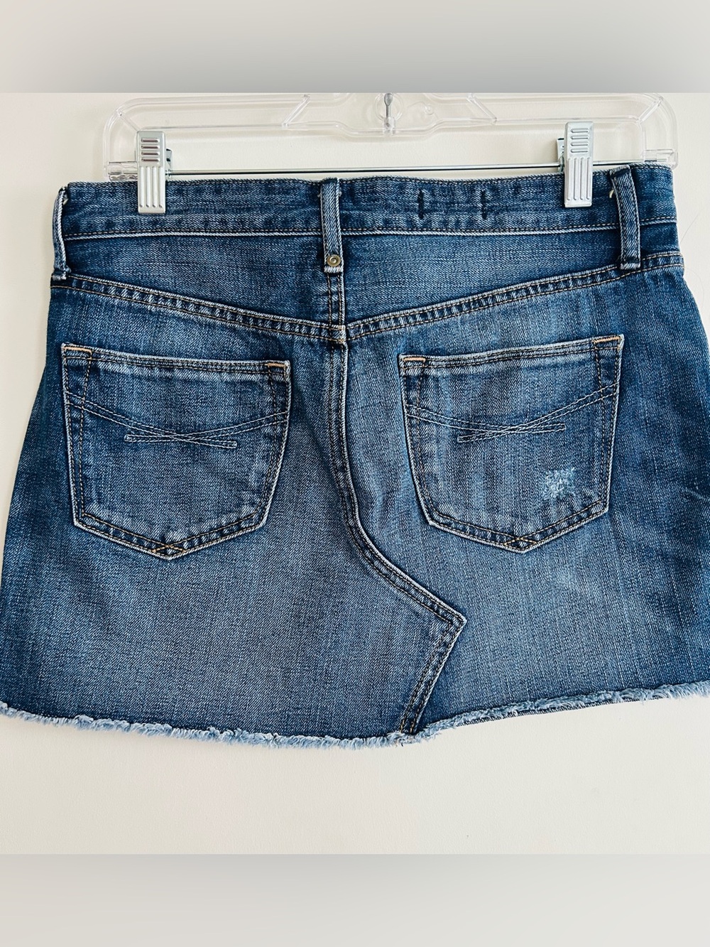 GAP Blue Distressed Denim Mini Skirt - Picture 4 of 7